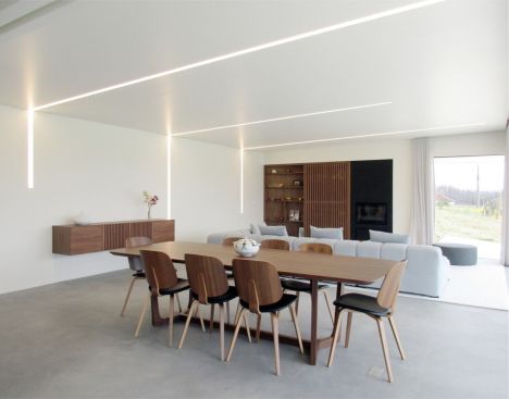 concrete house lights