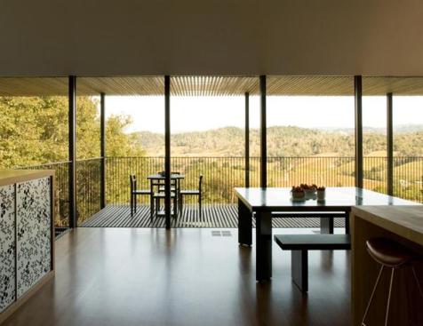 Rather than blocking sightlines, as the old porch had done, the new porch opens up previously inaccessible vistas.