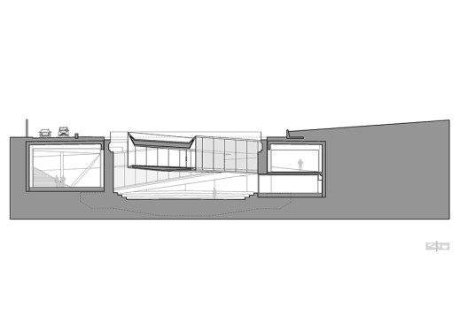 Section through dry dock.