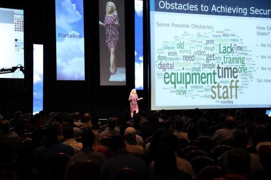 Theresa Payton, a former chief information officer at the White House, discussed cybersecurity in the cloud.