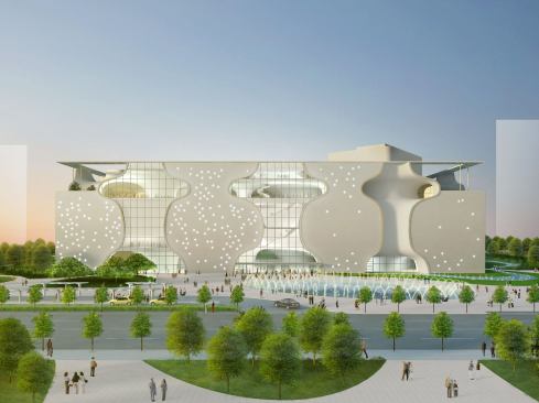 Taichung Metropolitan Opera House, Taichung, Taiwan (in progress).