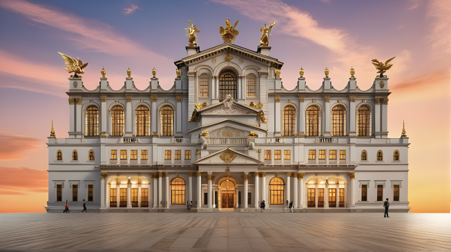 Donald J. Trump Presidential Library Design Proposal in Classical Style, ALTERNATIVE D