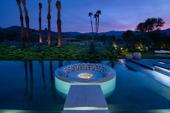 Serenity Indian Wells modern desert home resort style swimming pool