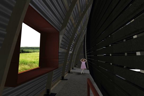 Interior with view to prairie
