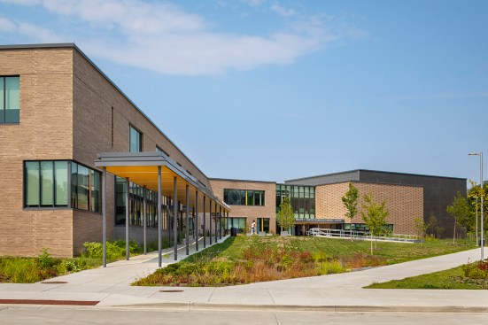 Approach to Lois T. Murray School entrance