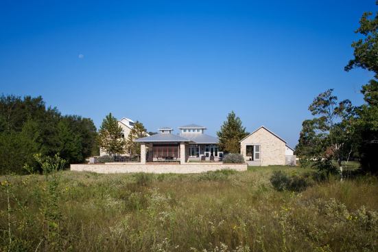 Most of this 87-acre site was left to grow wild with indigenous foliage.