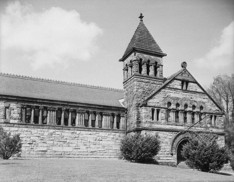 Ames Memorial Library, North Easton, Mass., by H. H. Richardson.