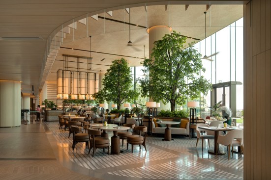 Interior view of the lobby lounge