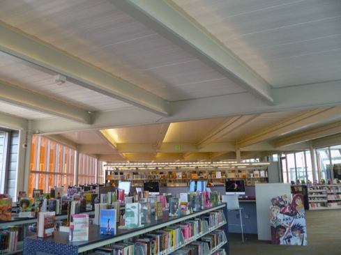 The main floor of the library.