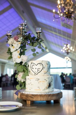 A system of color-changing LEDs above the ceiling throws a color wash onto the translucent Ceilume ceiling panels. The luminous ceiling can match the blue sky, the sunset, or the bridesmaids’ gowns. 