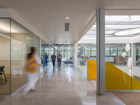 Strategies focused on using healthy, regional materials, maximizing daylighting and views, and creating a warm and engaging sense of place.