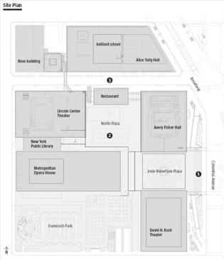 Alice Tully Hall is the first completed element of an ambitious plan to revitalize the 50-year-old Lincoln Center cultural complex according to Diller Scofidio + Renfro's 2004 master plan. The plan's primary goals include giving the 12 constituent organizations a stronger public presence and reintegrating the 16.3-acre campus into the urban fabric. All projects are scheduled for completion by 2011.
