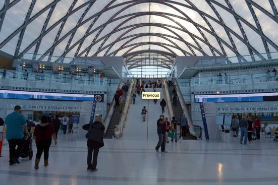 The Anaheim Regional Transportation Intermodal Center (ARTIC) stop, which opened for service in December 2014, is currently the premier transportation hub for Southern California. A state of the art site, it includes dining, retail, and entertainment options alongside a variety of transportation services, including OCTA, Metrolink, and Amtrak. The 67,000 square-foot hub, designed by HOK, will join 24 other locations in being a part of the massive speed-rail line along California.