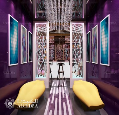 Entrance of bar and lounge