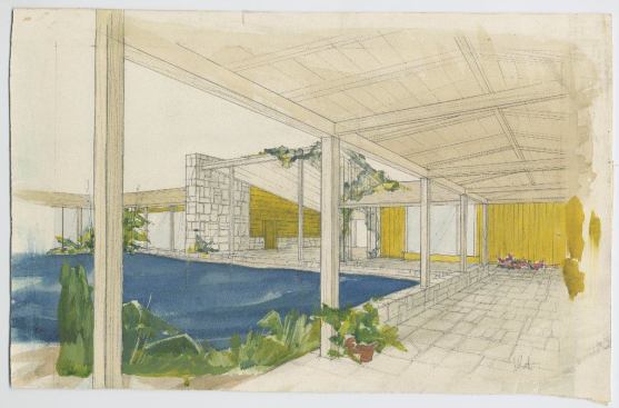 Cliff May, House Beautiful demonstration home, 1945