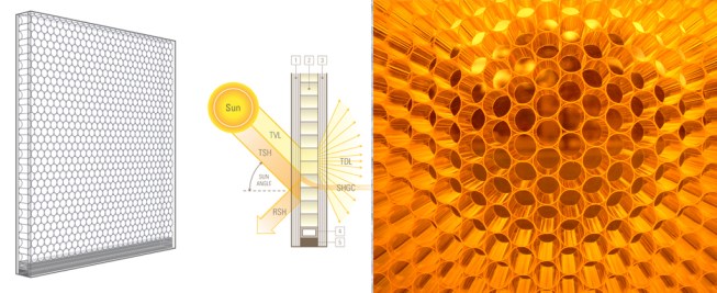 Clearshade Honeycomb Glazing