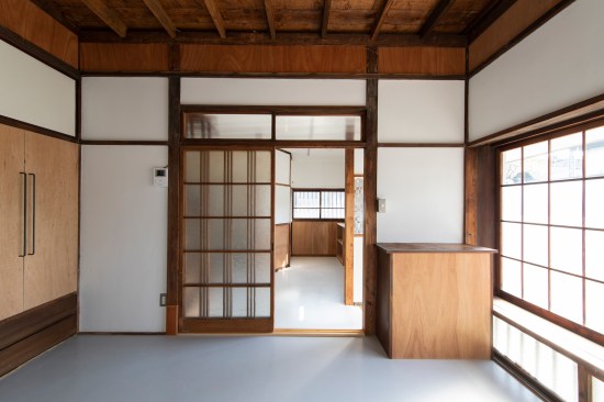 The new 1st floor cushion floor is meant to match all the original materials