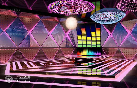 Dance floor in night club design