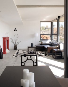 A Interior paint Frazee Paint www.frazee.com Paint options include low VOC, water soluble, and low odor, in a variety of finishes ? Envirokote is the greenest line of Frazee paints, with zero VOCs ? Green Seal certified in flat, eggshell, and semigloss formulations ? 100 percent acrylic and antimicrobial to protect paint film ? Dries to the touch in one hour, and to recoat in four to five hours  B 4133 surface-mounted pocket roller shades MechoShade Systems www.mechoshade.com Surface mount hides the roller ? 2-inch closure for manual shade or 3-inch opening for motorized shades ? Pocket measures 5 inches high and 4 3/4 inches deep ? Optional pocket end cap ? Can be used with a variety of fabric options