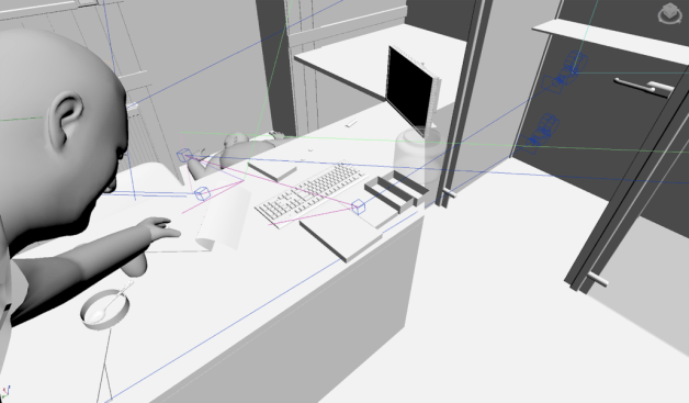 An image from the café reconstruction