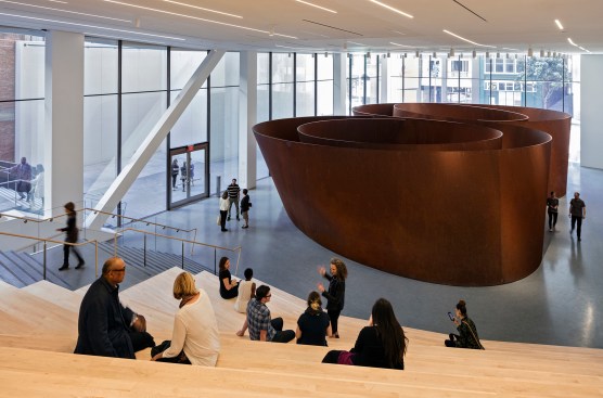 Roberts Family Gallery featuring Richard Serra’s Sequence at SFMOMA.