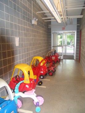 pre-school parking garage
