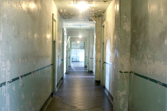 Hallway in the hospital.