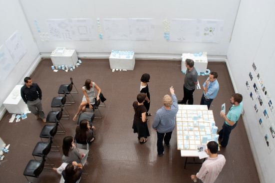 "Launch" summer program review. Jury: Grant Alford, Ron Witte, Sarah Whiting, Sue Biolsi, Jason Fleming, Giorgio Angelini.