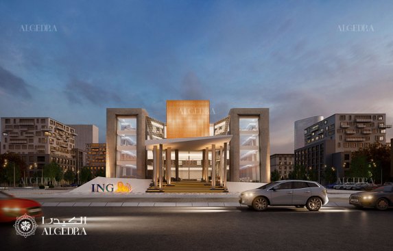 Bank design building exterior