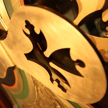 A Grand Handle To the door is done in thick sheet of brass.