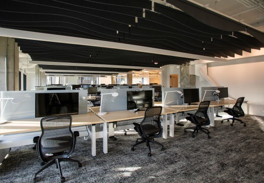 The open office area at Weber Thompson's office. 