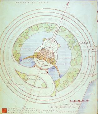 Crescent Opera House, Plan for Greater Baghdad (Project), Baghdad, Iraq. 1957.