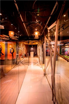  OUT OF THE BOX PERSPECTIVES
Bi-cycles hanging from the roof and unusual lighting fixtures add zing to the interiors.