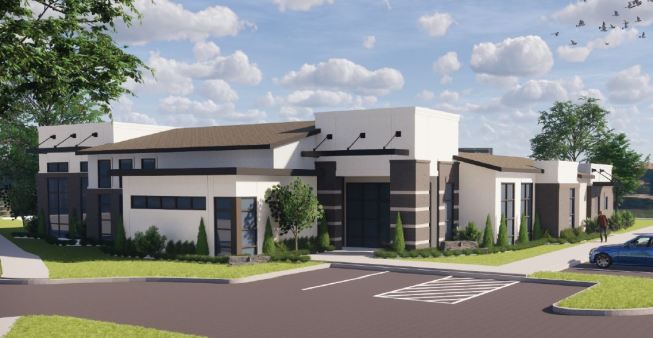 Atlantica at Burleson Apartments leasing office rendering