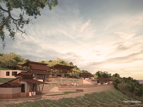 External Views of the House on the Lake Pavna, close to Mumbai