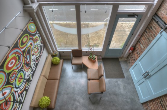  View of waiting area from mezzanine