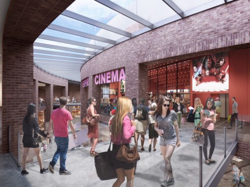 Cinema entrance view