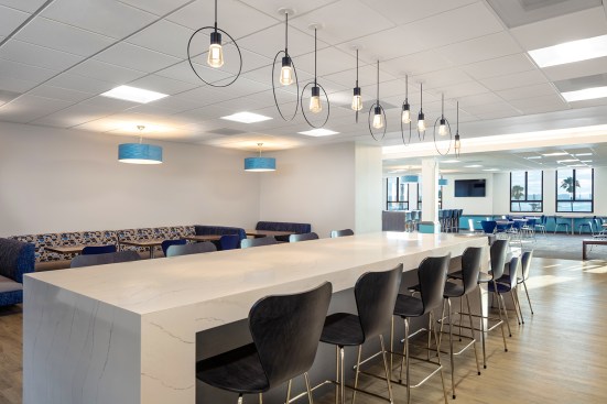 Break room  in the San Diego County Admin Center