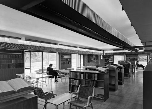 Wellesley Library, Wellesley, Mass., by Carl Koch