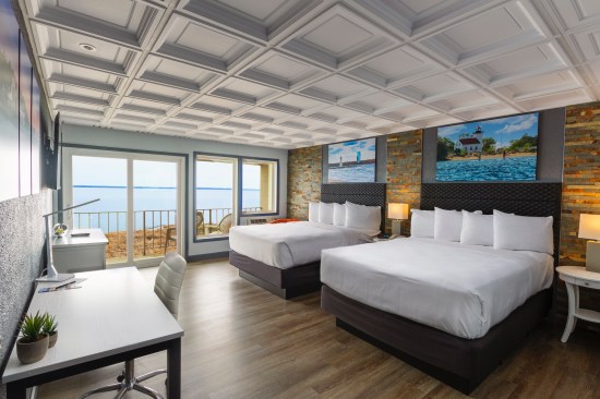 The upgraded guest rooms offer a light-filled, modern but comfortable sense of luxury.