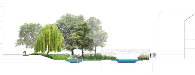 The swimming pool, as planned.  Photo © Holcim Foundation.