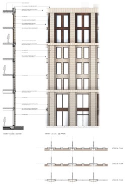 North elevation envelope detail