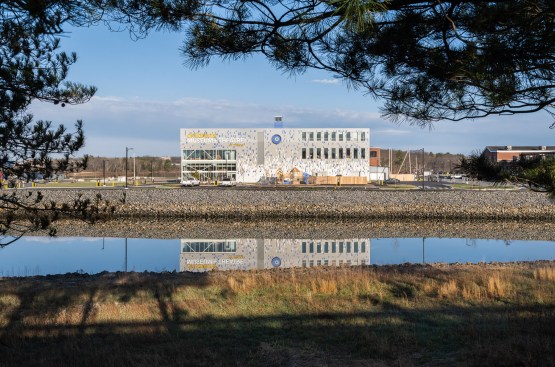 Exterior across Fore River