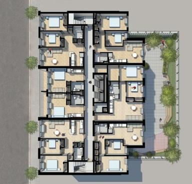 typical floor axial plan 
