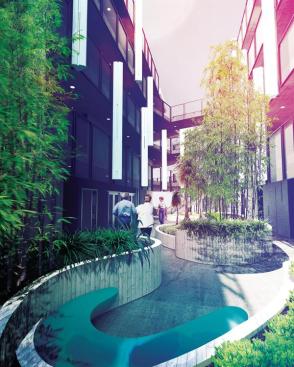 Sierra Bonita Affordable Housing Santa Monica, Calif. Patrick Tighe Architecture The units at the Sierra Bonita apartments have access to a bamboo garden in the building?s central courtyard.