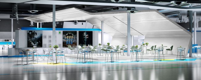 Rendering Large Canopy & Wall of Fame