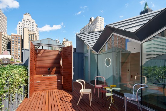 Terrace in penthouse unit