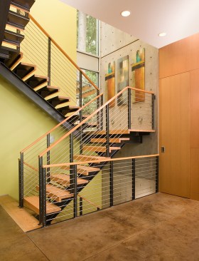 Hansen Road House stairs