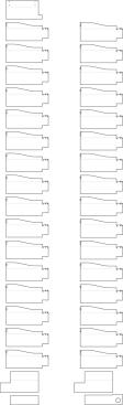 Stair treads cutting layout
