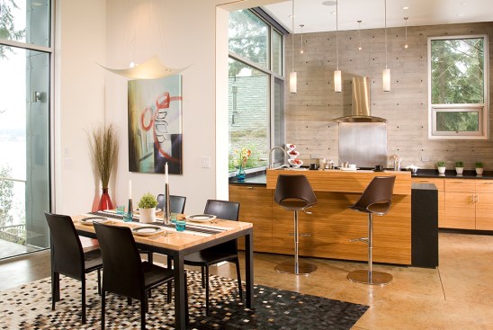 Hansen Road House kitchen/dining area